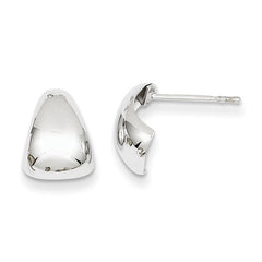 14k Yellow or White Gold Polished Post Earrings