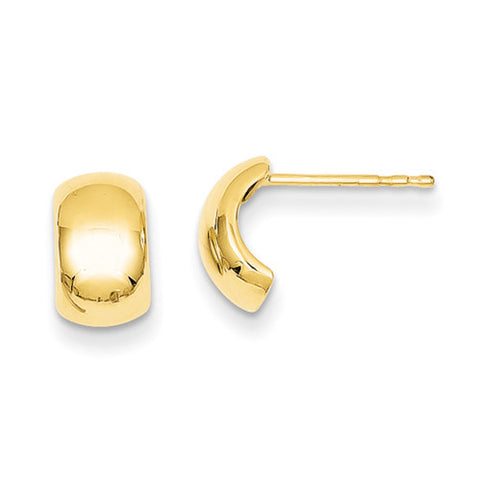 14k Yellow or White Gold Polished Post Earrings