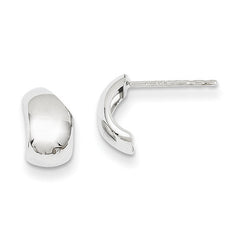 14k Yellow or White Gold Polished Post Earrings