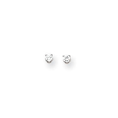 14k Yellow or White Gold 2.75mm CZ stud Earrings