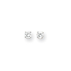 14k Yellow or White Gold 4.25mm CZ stud Earrings